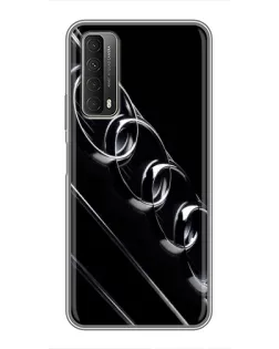 Чехол для Huawei P Smart 2021 с картинкой «Audi — абстрактные кольца»