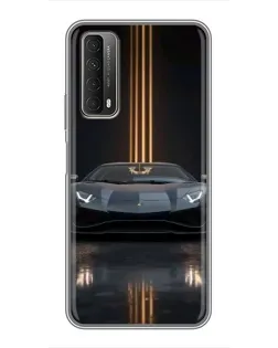 Чохол для Huawei P Smart 2021 з картинкою «Lamborghini золоті лінії»