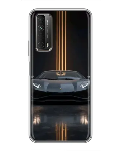 Чохол для Huawei P Smart 2021 з картинкою «Lamborghini золоті лінії»
