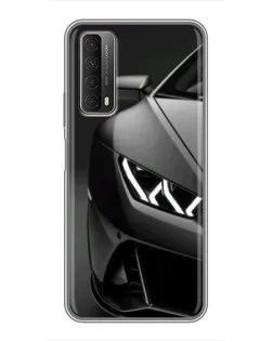 Чохол для Huawei P Smart 2021 з картинкою «Lamborghini фари деталізація»