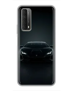 Чохол для Huawei P Smart 2021 з картинкою «Чорний Lamborghini Aventador»