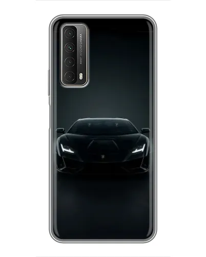 Чохол для Huawei P Smart 2021 з картинкою «Чорний Lamborghini Aventador»