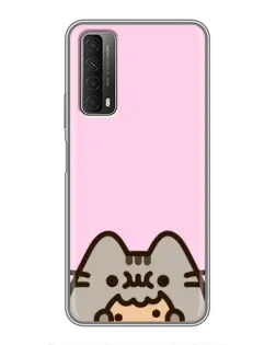 Чохол для Huawei P Smart 2021 з картинкою «Pusheen та печиво»