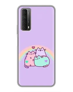 Чохол для Huawei P Smart 2021 з картинкою «Веселкові Пушини»