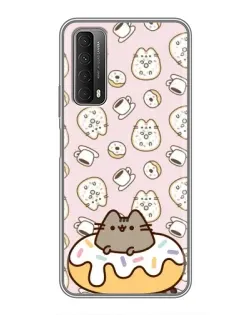 Чохол для Huawei P Smart 2021 з картинкою «Пушин на пончику»