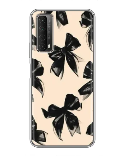 Чехол для Huawei P Smart 2021 с картинкой «Паттерн черные банты» Чехол для Huawei P Smart 2021 с картинкой «Паттерн черные банты»