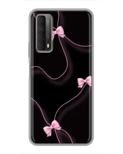 Чехол для Huawei P Smart 2021 с картинкой «Розовые ленты»