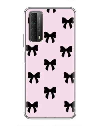 Чехол для Huawei P Smart 2021 с картинкой «Черные банты Coquette» Чехол для Huawei P Smart 2021 с картинкой «Черные банты Coquette»