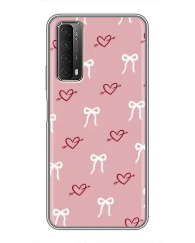 Чехол для Huawei P Smart 2021 с картинкой «Сердца и банты» Чехол для Huawei P Smart 2021 с картинкой «Сердца и банты»