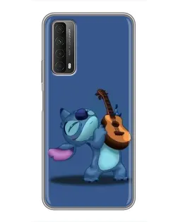 Чехол для Huawei P Smart 2021 с картинкой «Стич с укулеле»
