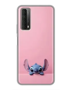 Чехол для Huawei P Smart 2021 с картинкой «Stitch выглядывает»