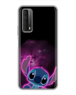 Чехол для Huawei P Smart 2021 с картинкой «Неоновый Stitch»