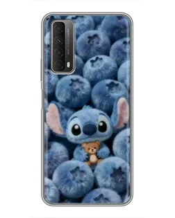 Чехол для Huawei P Smart 2021 с картинкой «Стич и голубика»