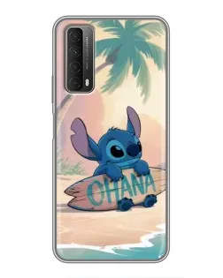 Чехол для Huawei P Smart 2021 с картинкой «Стич на серфе»