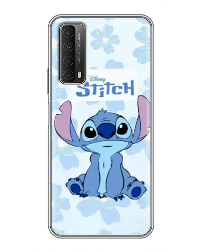 Чохол для Huawei P Smart 2021 з картинкою «Stitch серед квітів»