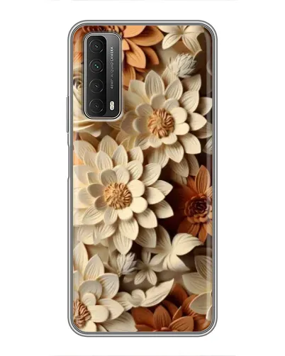 Чехол для Huawei P Smart 2021 с картинкой «Бежевый флористический декор» Чехол для Huawei P Smart 2021 с картинкой «Бежевый флористический декор»