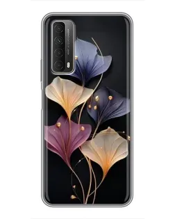 Чехол для Huawei P Smart 2021 с картинкой «Лиловые цветы грации»