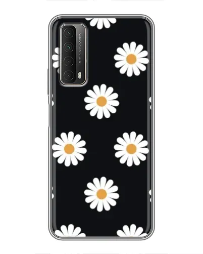 Чехол для Huawei P Smart 2021 с картинкой «Ромашки на черном» Чехол для Huawei P Smart 2021 с картинкой «Ромашки на черном»