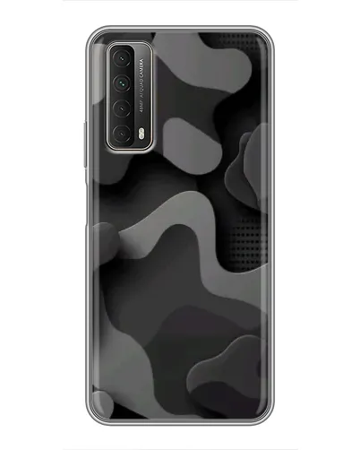 Чохол для Huawei P Smart 2021 з картинкою «Темний абстрактний камуфляж»