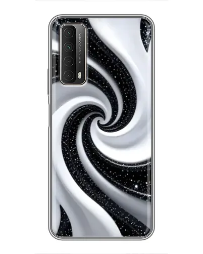 Чохол для Huawei P Smart 2021 з картинкою «Чорно-біла спіраль»