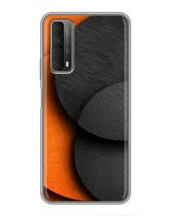 Чохол для Huawei P Smart 2021 з картинкою «Геометрія помаранчевих кіл»