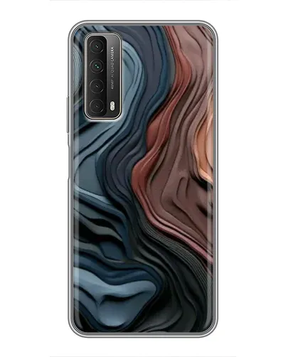 Чохол для Huawei P Smart 2021 з картинкою «Кольорові хвилі каньйону»