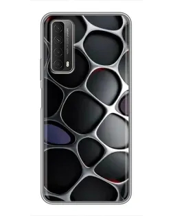 Чохол для Huawei P Smart 2021 з картинкою «Об'ємна темна решітка»