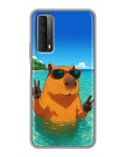 Чехол для Huawei P Smart 2021 с картинкой «Морская капибара» Чехол для Huawei P Smart 2021 с картинкой «Морская капибара»