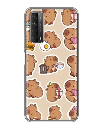 Чехол для Huawei P Smart 2021 с картинкой «Капибары паттерн» Чехол для Huawei P Smart 2021 с картинкой «Капибары паттерн»