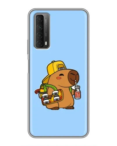 Чехол для Huawei P Smart 2021 с картинкой «Капибара на скейте» Чехол для Huawei P Smart 2021 с картинкой «Капибара на скейте»
