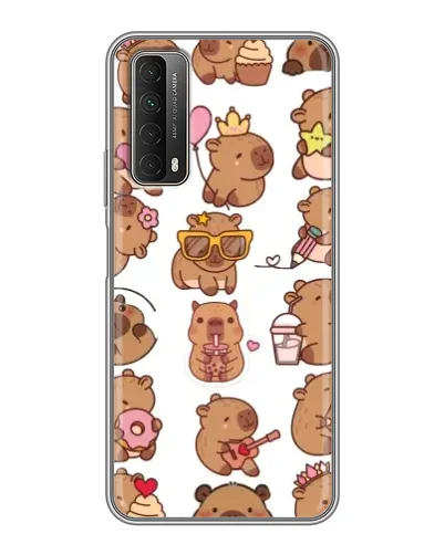 Чехол для Huawei P Smart 2021 с картинкой «Стикерпак с капибарами» Чехол для Huawei P Smart 2021 с картинкой «Стикерпак с капибарами»