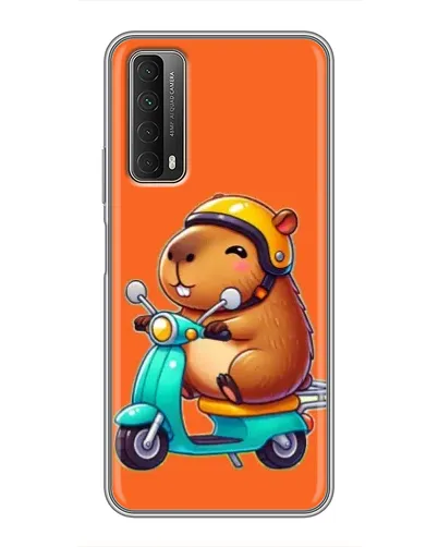 Чехол для Huawei P Smart 2021 с картинкой «Капибара на скутере» Чехол для Huawei P Smart 2021 с картинкой «Капибара на скутере»