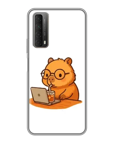 Чехол для Huawei P Smart 2021 с картинкой «Капибара с ноутбуком» Чехол для Huawei P Smart 2021 с картинкой «Капибара с ноутбуком»