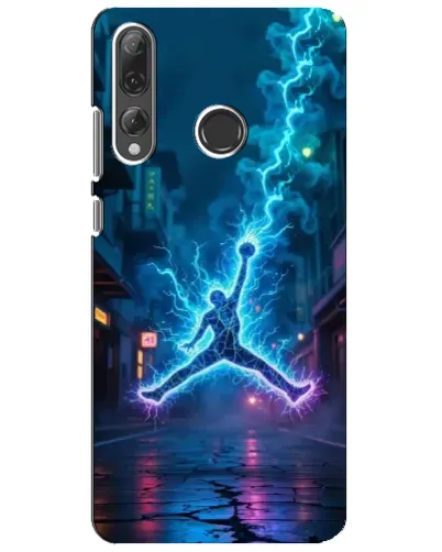 Чехол для Huawei P Smart Plus 2019 с картинкой «Jordan Gold Jumpman»