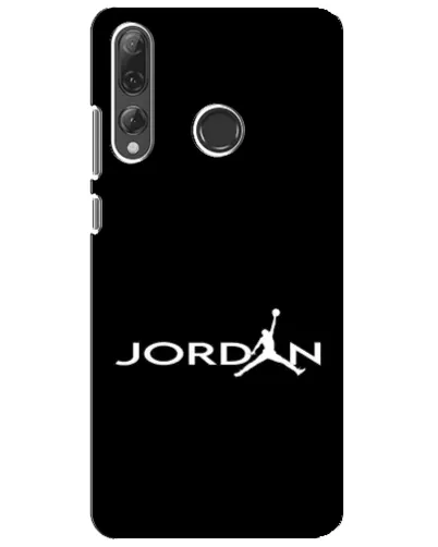 Чехол для Huawei P Smart Plus 2019 с картинкой «Jordan White Logo»