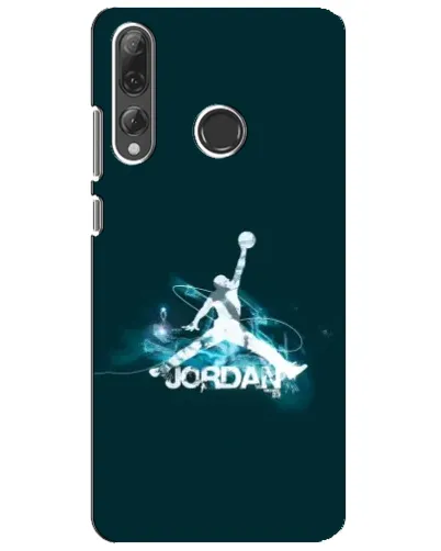 Чехол для Huawei P Smart Plus 2019 с картинкой «Jordan Blue Fire»