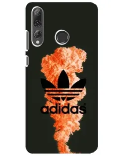 Чехол для Huawei P Smart Plus 2019 с картинкой «Оранжевый дым Adidas» Чехол для Huawei P Smart Plus 2019 с картинкой «Оранжевый дым Adidas»