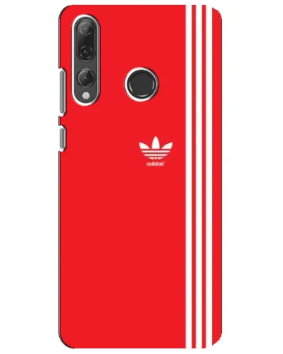 Чехол для Huawei P Smart Plus 2019 с картинкой «Красный минимализм Adidas»