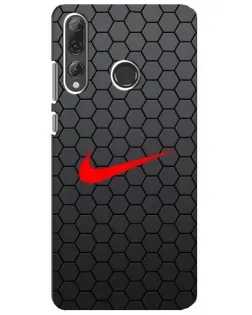 Чехол для Huawei P Smart Plus 2019 с картинкой «Nike — карбоновая сетка» Чехол для Huawei P Smart Plus 2019 с картинкой «Nike — карбоновая сетка»