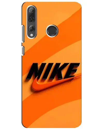 Чехол для Huawei P Smart Plus 2019 с картинкой «Оранжевый драйв Nike»