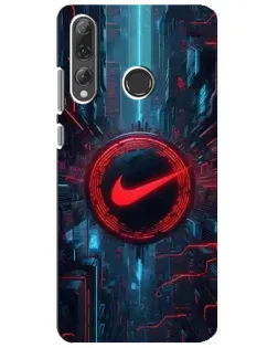Чехол для Huawei P Smart Plus 2019 с картинкой «Техногенный стиль Nike»
