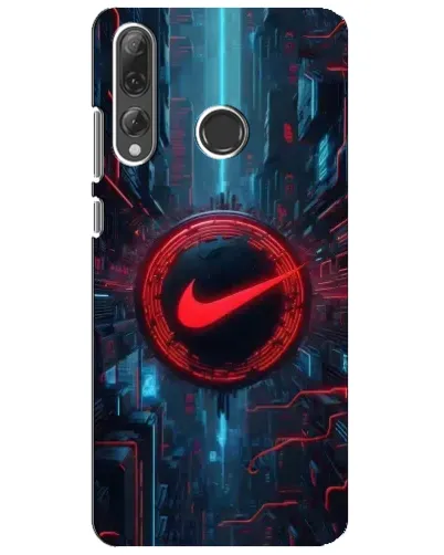 Чехол для Huawei P Smart Plus 2019 с картинкой «Техногенный стиль Nike»