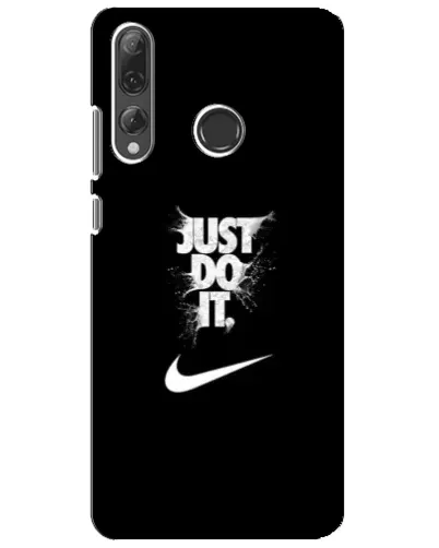Чехол для Huawei P Smart Plus 2019 с картинкой «Текстовый принт Nike»