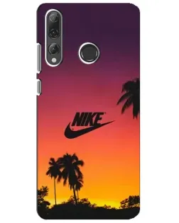 Чехол для Huawei P Smart Plus 2019 с картинкой «Nike на закате солнца»