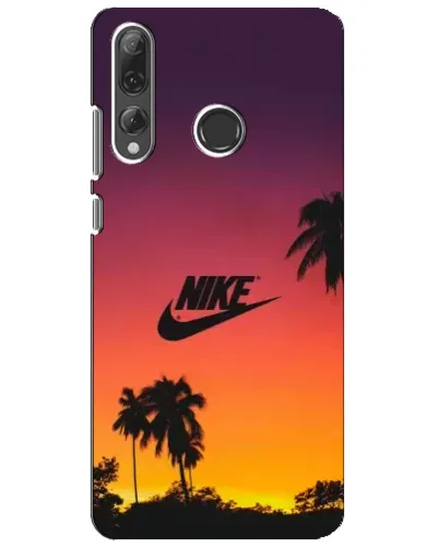 Чехол для Huawei P Smart Plus 2019 с картинкой «Nike на закате солнца»
