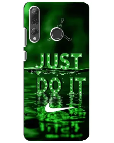 Чехол для Huawei P Smart Plus 2019 с картинкой «Зеленый неоновый Nike»