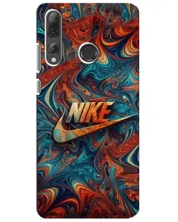 Чехол для Huawei P Smart Plus 2019 с картинкой «Nike в абстракции»