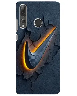Чехол для Huawei P Smart Plus 2019 с картинкой «Объемный логотип Найк»