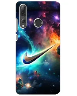Чехол для Huawei P Smart Plus 2019 с картинкой «Космический Nike Swoosh»