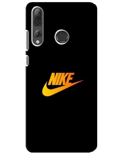 Чехол для Huawei P Smart Plus 2019 с картинкой «Золотой логотип Nike»